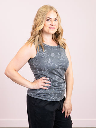 *NEW* Ava Tank | Faded Black Webs