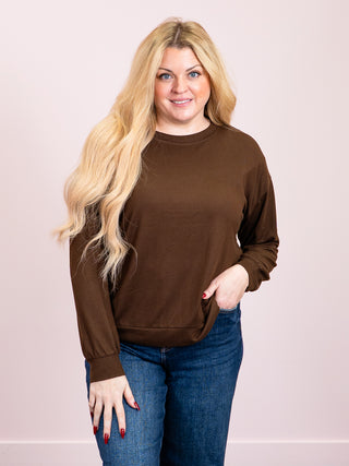 *NEW* Maple Lane Pullover | Chocolate