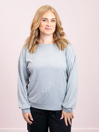 *NEW* Maple Lane Pullover | Heather Grey