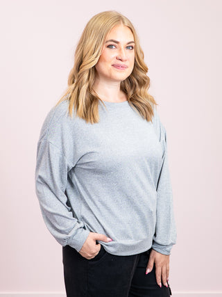 *NEW* Maple Lane Pullover | Heather Grey
