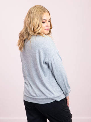 *NEW* Maple Lane Pullover | Heather Grey