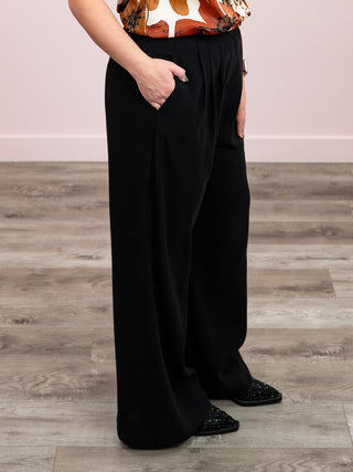 DEX | Odin Wide Leg Flowy Pant | Black