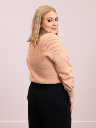 Talin Turtle Neck Sweater | Blush