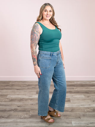 *NEW* Second Skin | Tanith Tank Top | Dark Green