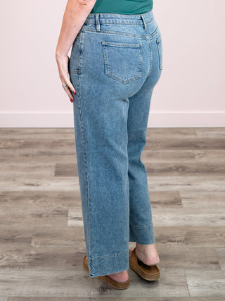 *NEW* DEX | Dakota Flare Jean | Mid Blue Wash