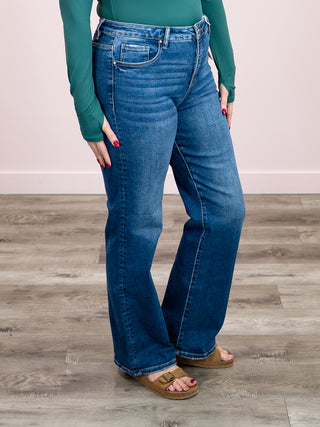 *NEW* Risen | High Rise Straight Jeans | Dark Wash | Damon