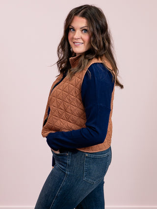Fernie Quilted Vest | Mocha