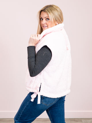 *NEW* Alaska Oversized Faux Fur Vest | Pink