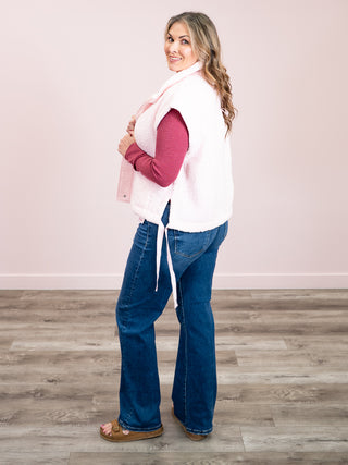 *NEW* Alaska Oversized Faux Fur Vest | Pink