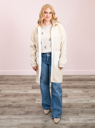 *NEW* Cori Boucle Long Coat | Birch