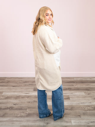 *NEW* Cori Boucle Long Coat | Birch