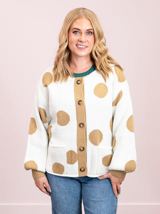 *NEW* Frances Polka Dot Cardigan | Ivory