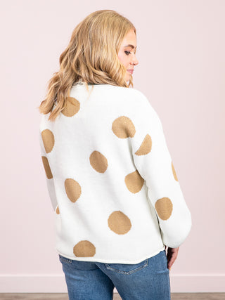 *NEW* Frances Polka Dot Cardigan | Ivory