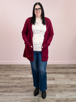 Cori Cardigan | Burgundy