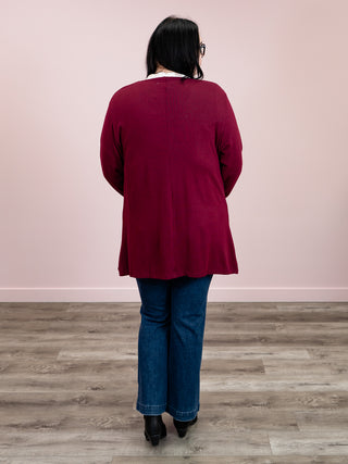 Cori Cardigan | Burgundy