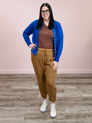 DEX | Katherine Easy Crewneck Cardigan | Sapphire