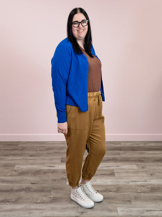 DEX | Katherine Easy Crewneck Cardigan | Sapphire