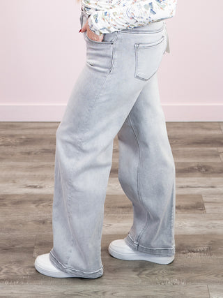 *NEW* Risen | Slouchy Baggy Jeans | Light Grey | Kolter