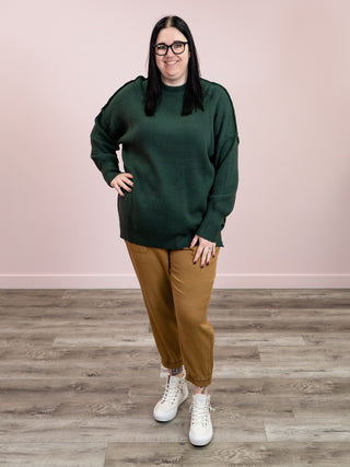 Aurora Cozy Sweater | Hunter Green