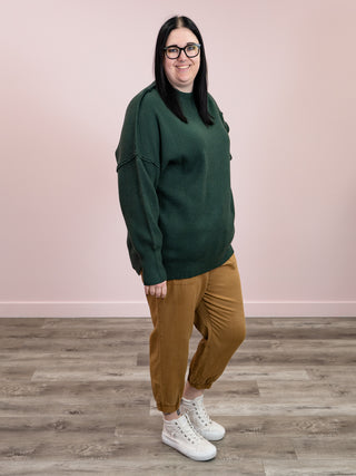 Aurora Cozy Sweater | Hunter Green