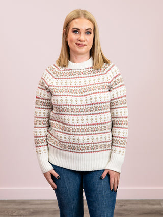 DEX | Stripes & Snuggles Oversized Sweater | Red Mix