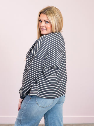 *NEW* RD Style | Colbert Striped Waffle Long Sleeve | Coal