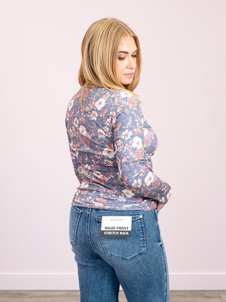 *NEW* Alyssa Long Sleeve Top | Blushwood Floral