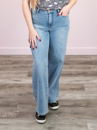 *NEW* Judy Blue | High Rise ANGELINA Column | Medium Crisp Blue