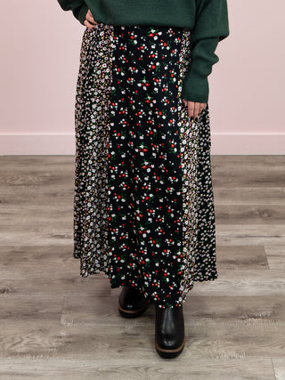 Mimi Skirt | Black Floral