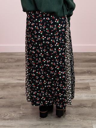 Mimi Skirt | Black Floral