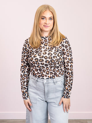 *NEW* Shirley Maggie Mesh Top | Leopard
