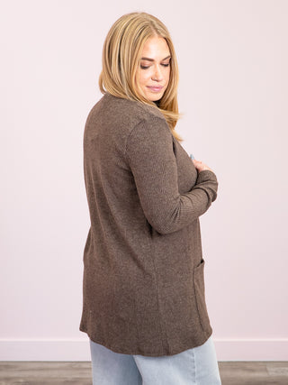*NEW* Fancy Free Sweater Cardigan | Chocolate