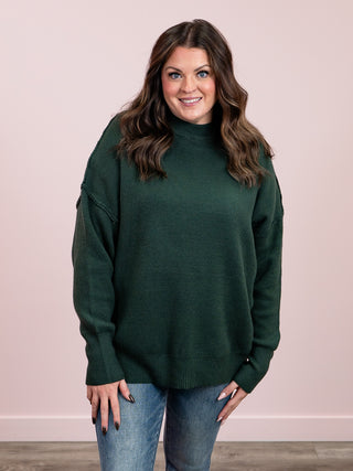 Aurora Cozy Sweater | Hunter Green