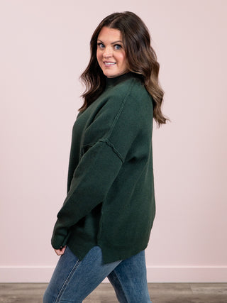 Aurora Cozy Sweater | Hunter Green
