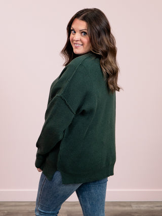 Aurora Cozy Sweater | Hunter Green