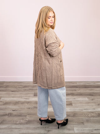 *NEW* Brooks Button Sweater Cardigan | Mocha