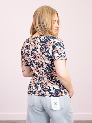 *NEW* Sophie Tee | Navy Autumn Petals