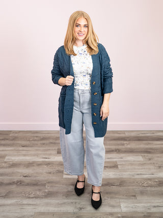 *NEW* Brooks Button Sweater Cardigan | Navy