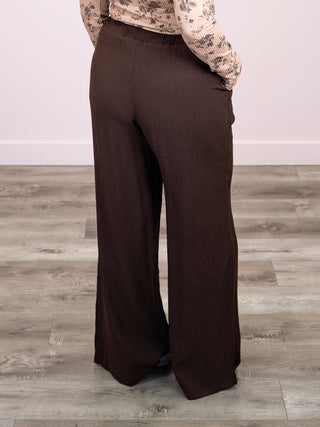*NEW* DEX | Flora Flowy Pant | Dark Chocolate