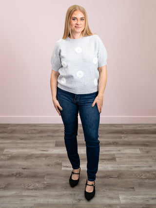 *NEW* Pink Martini | Daisy-Bell Sweater | Grey