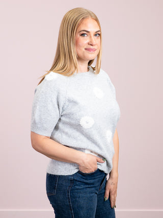 *NEW* Pink Martini | Daisy-Bell Sweater | Grey