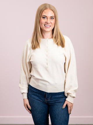 *NEW* Room 34 | Hally Henley Sweater | Pearl