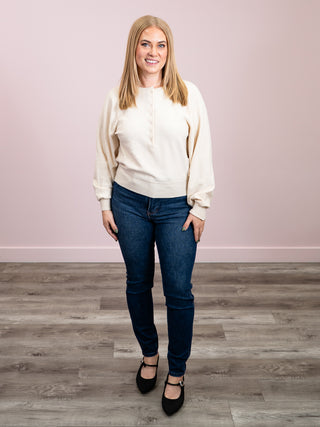 *NEW* Room 34 | Hally Henley Sweater | Pearl