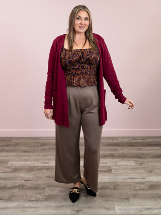 Cori Cardigan | Burgundy