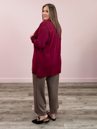 Cori Cardigan | Burgundy