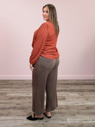 First Love Long Sleeve Blouse | Rust