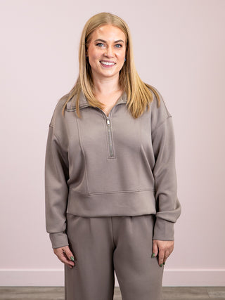 *NEW* RD Style | Mayura Halfzip Mock Neck Pullover | Moon Rock