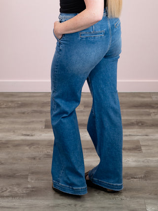 *NEW* Risen | High Rise Wide Leg Jeans | Medium Wash | Colsen