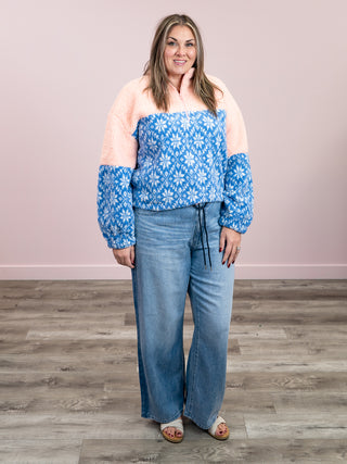 Alpine Drift Fleece HalfZip | Peach