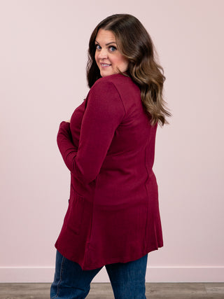 Cori Cardigan | Burgundy